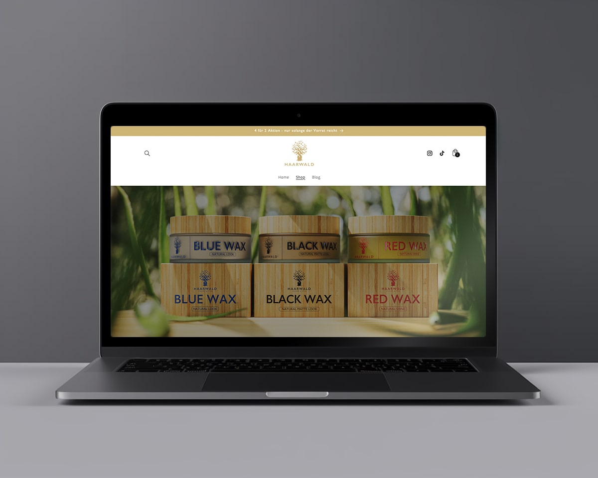 Eigene Website mit Shop - Modernes Design, Google optimiert & mit eigener Domain