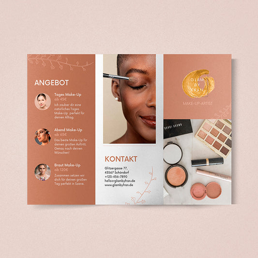 Flyer Design für Beauty Artist