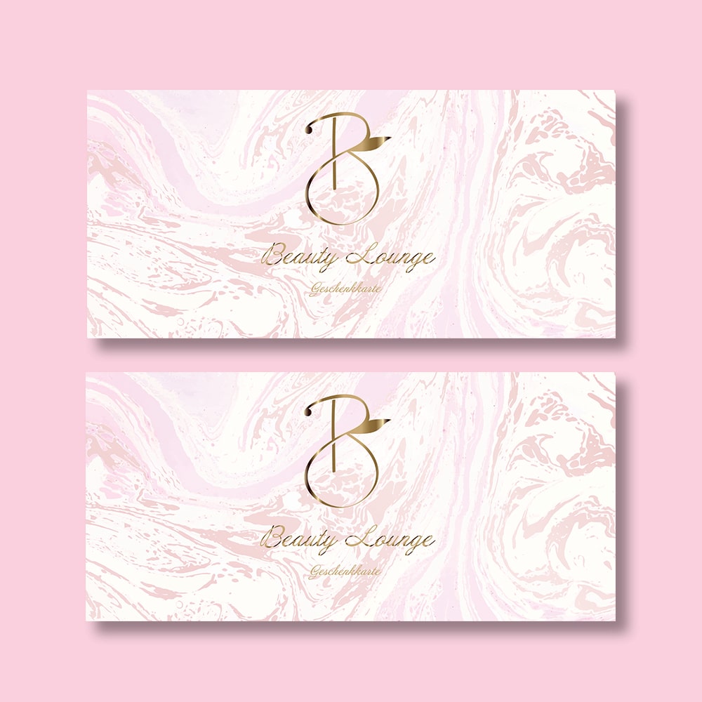 Gutschein Design für Beauty Artist