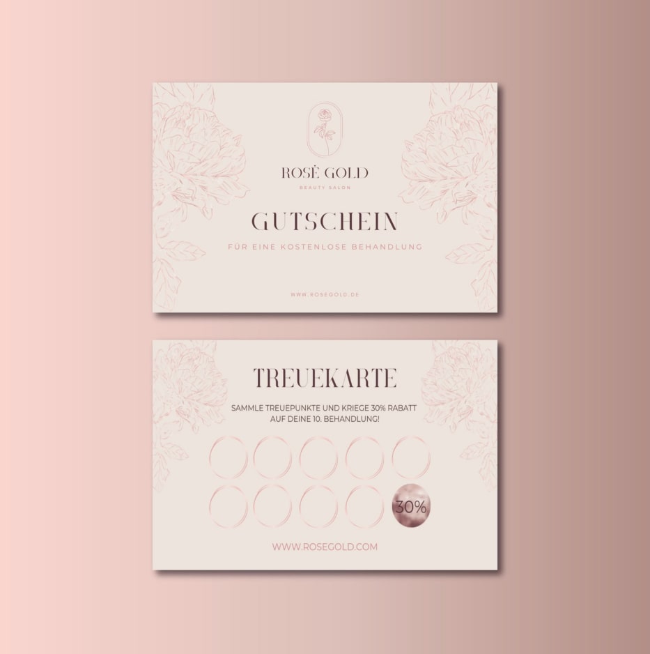 Beauty Gutschein Design