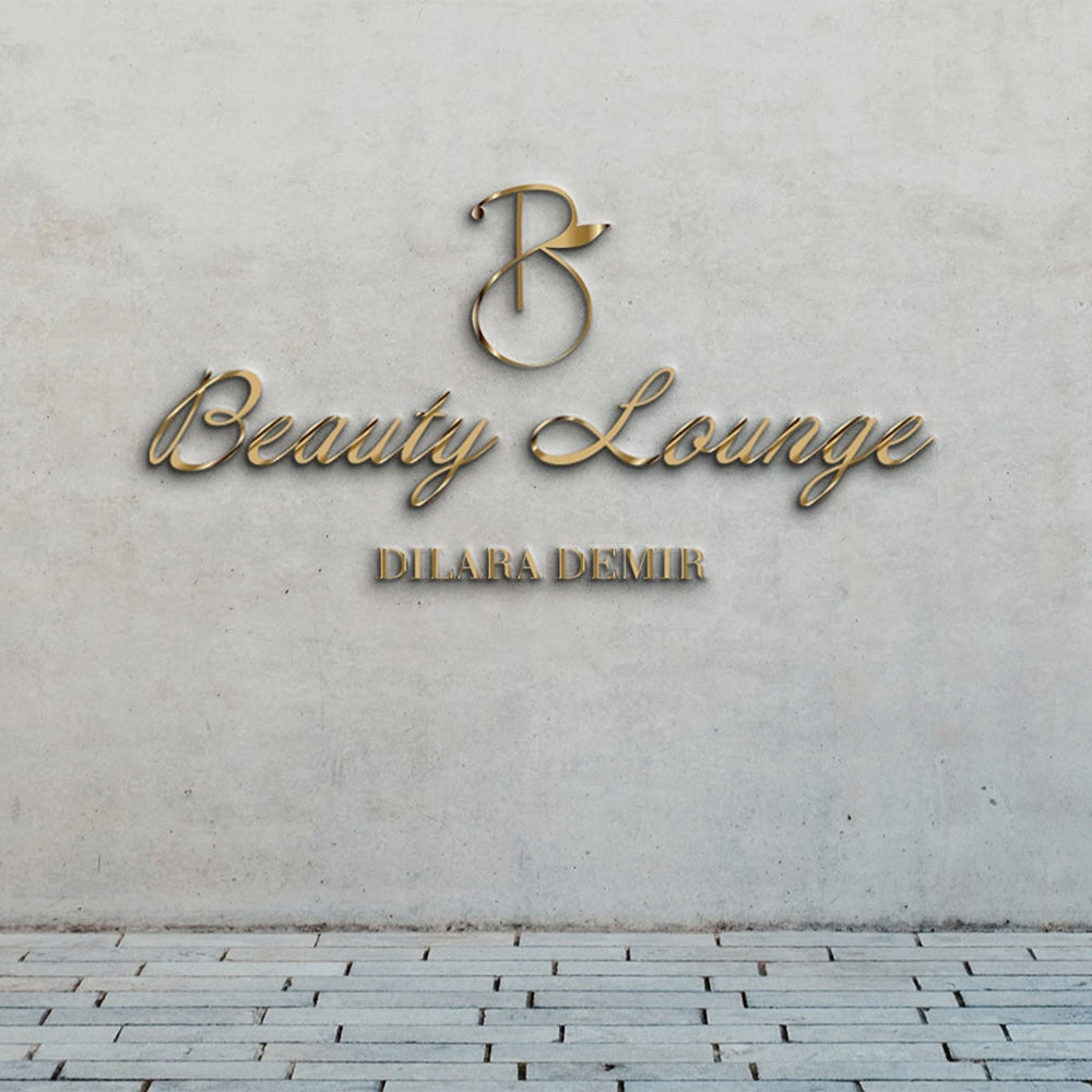 goldenes Logo Design Beauty Lounge
